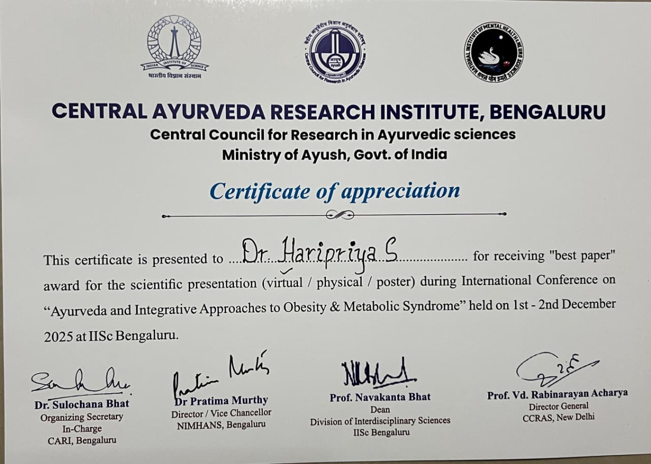 JSS Ayurveda College, Mysuru, Events 2025