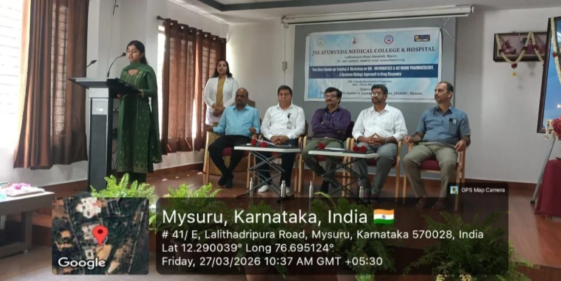 JSS Ayurveda College, bioinformatics-network-pharmacology-workshop