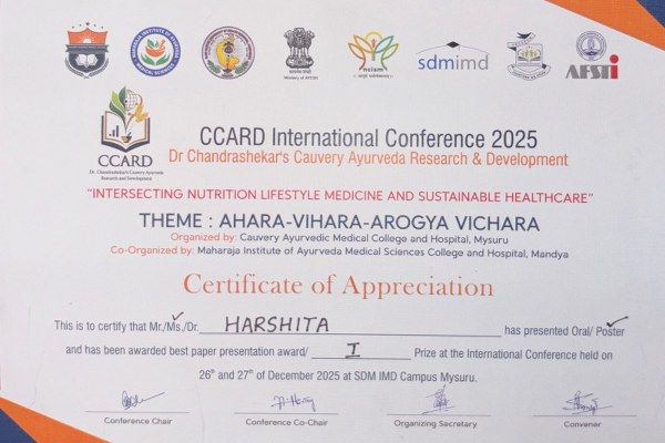 JSS Ayurveda College, Mysuru, Events 2025