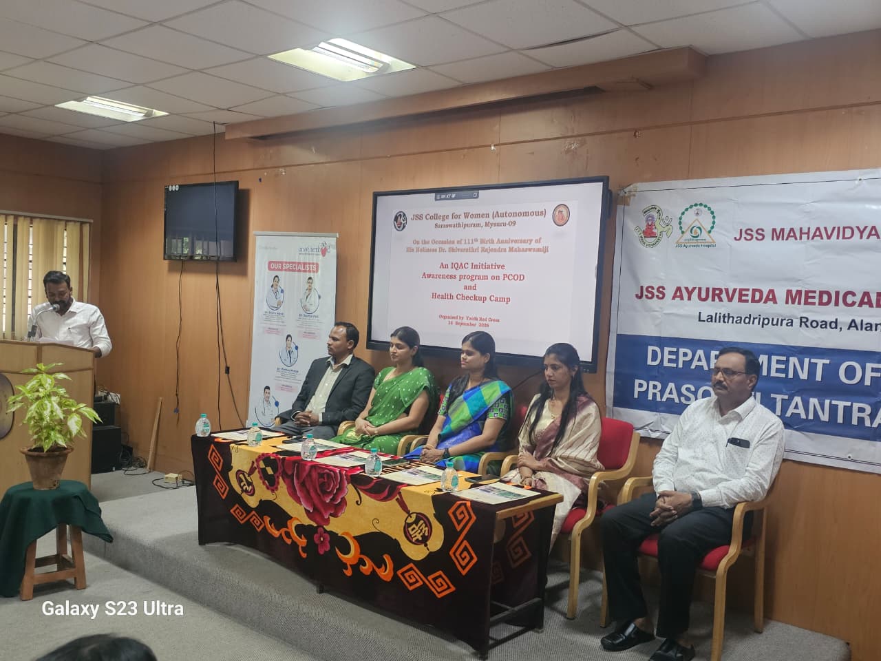JSS Ayurveda Medical College, PCOD Medical Camp & Health Awareness Talk 2026