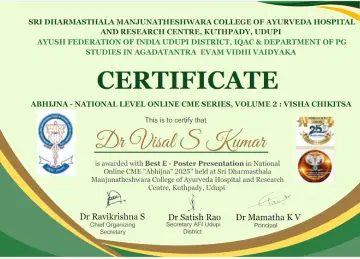 JSS Ayurveda-college, Mysuru, Events 2025